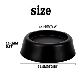 4PCS Washer Dryer Stabilizer Pads Antivibration and Anti-Walk Pads - Anti Vibrant Pad- Excludes Walking Feet Reduces Vibration as Washing Machine Mat Pan Tray Stand Stabilizer Pedestal