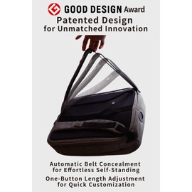 EDISON LAB 【SchuBelt】 Backpack, handbag, shoulder, carry bag. (Black/L size)