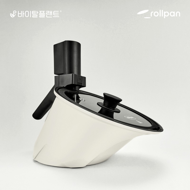 바이탈플랜트 롤팬 크림 뉴오리지널 자동회전냄비 VitalPlant Roll Pan Cream New
