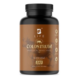 Calostro Bovino De 240 Cápsulas De 700 Mg. 100% Puro. B Life Sabor Sin sabor