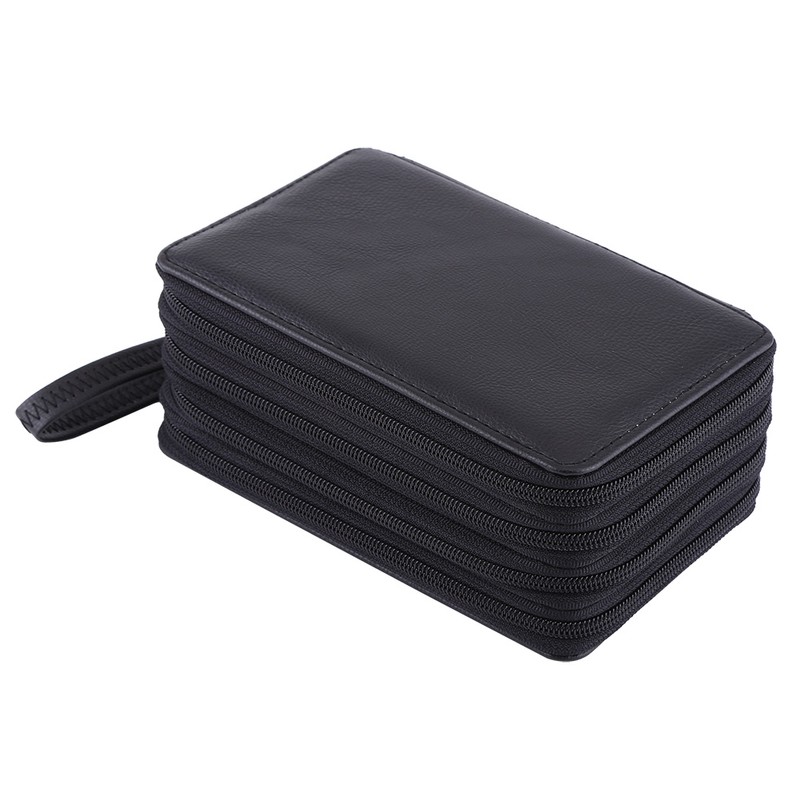 72 Slots PU Leather Large Capacity Pencils Bag School Supplies