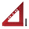 Carpenter's Square Aluminum Alloy Triangle Scribing Ruler Measuring Layout Tool