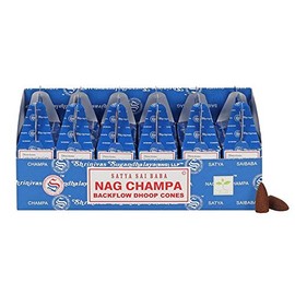 STC Backflow Dhoop Cones NAG CHAMPA - 1 Box of 24 Cones