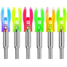 6PCS X Lighted Nocks for Arrows with .204 .233 .244 .246 Inside Diameter with H, S, GT Bushings LED Light up Knocks
