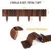 LINSHRY Wood Garden Edging, 7.9 in H x 3.9 ft