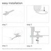 Brondell Hand-Held Bidet Holster Toilet Attachment with Integrated Shut-off, Accessory
