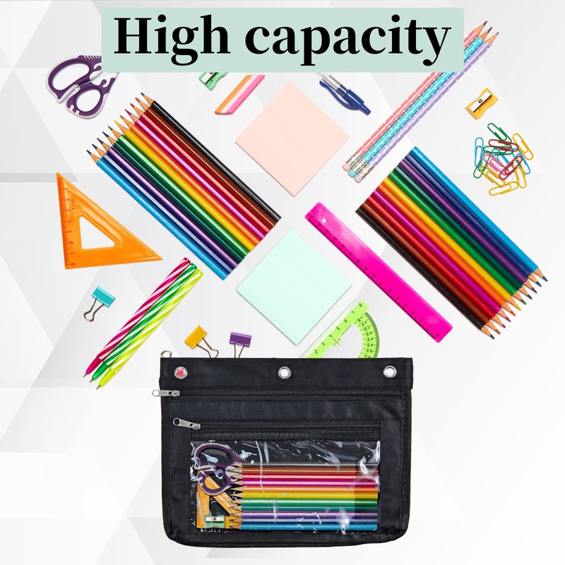 YoeeJob 2 Pack 1 Inch Expandable Zipper Pencil Pouches with