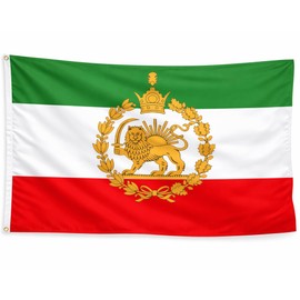 Iranian Persian Imperial Emblem Flag 3 x 5 ft (90 x 150 cm)
