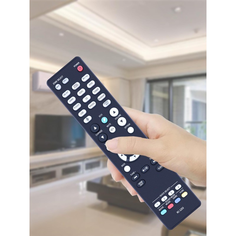 ZWP RC-1253 Replacement Remote Control for Denon 8K Ultra HD