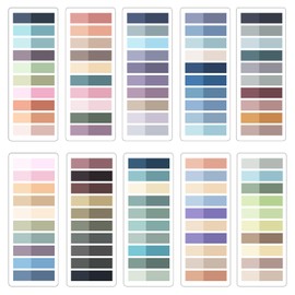 Leucasa 2000 Pcs Sticky Tabs Book Tabs Transparent Sticky Notes PET Multicolor Index Tabs for Reading Writing,Studying,Office,School Planner Memo