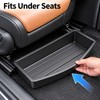 Under Seat Car Storage Box Organizer – Removable Tray Container