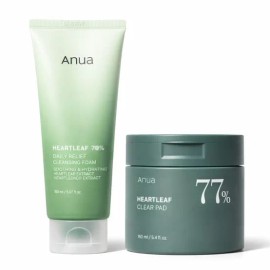 Anua Facial Cleanser Clear Black Set for daily face cleansing, Korean beauty skincare Anua Import, and Personal Care, Everyday Use, Travel, Home or Gift