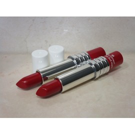 CLINIQUE  LONG LAST SOFT MATTE #45 MATTE CRIMSON 0.14 OZ WHITE CAP 2 PC LOT