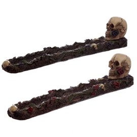 Puckator Skulls and Roses Ashcatcher Incense Stick Burner