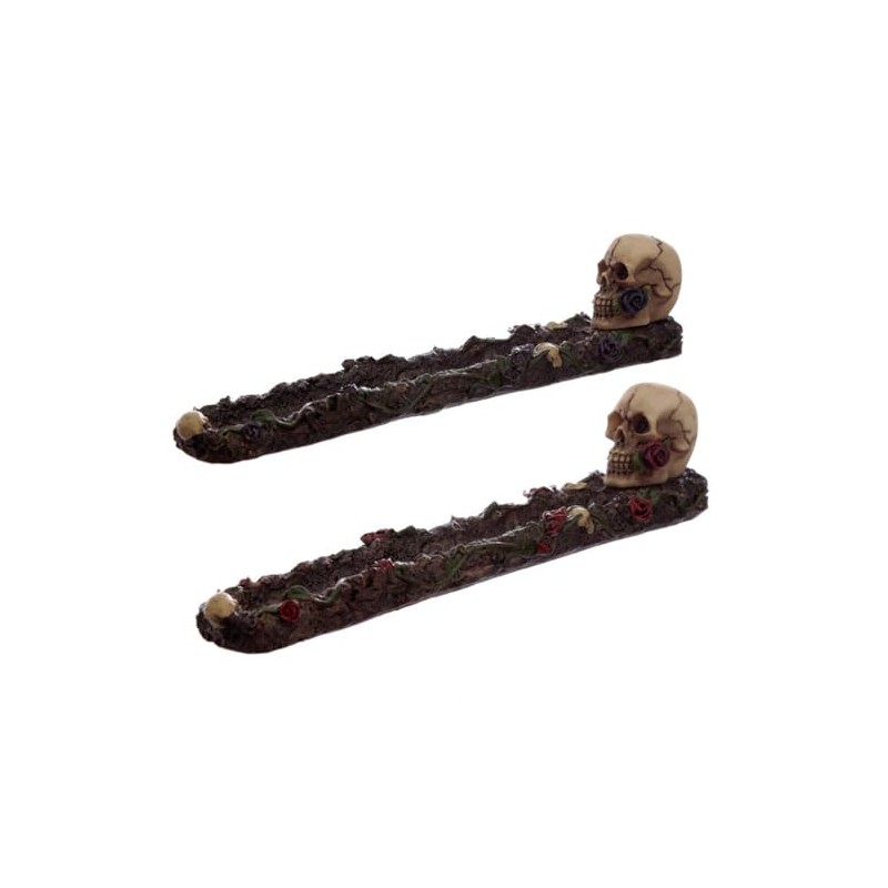 Puckator Skulls and Roses Ashcatcher Incense Stick Burner
