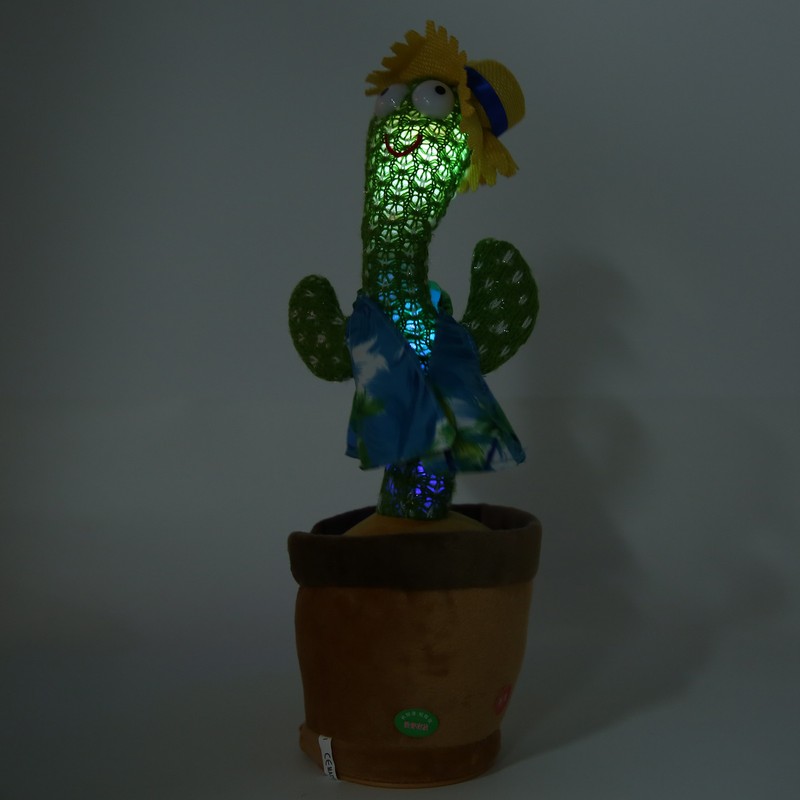 Cactus Plush Toy Multifunction Electronic Cacti Plaything Singing and Dancing