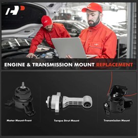 A-Premium 4PCS Engine Motor Mount and Transmission Mount Set Compatible with Kia Soul 2010-2011 L4 1.6L, Manual Transmission, Replace # 218102K000, 218102K500