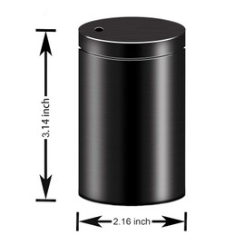 YIFOCUS Stainless Steel Metal Toothpick Holder Dispenser, Tooth Picks Lot Container with 500 Pieces Bamboo Round Toothpicks for Teeth Appetizer and for kitchen (Black)