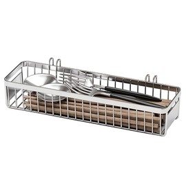 kaileyouxiangongsi Drawer Silverware Organizer, Utensil Mesh Organizer for Chopsticks/Spoon/Fork/Knife, SUS304 Stainless Steel Drawer Utensil Drying Rack