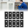 10PCS Flat Tie Plate Aluminum Alloy 2 Holes Rustproof Anti