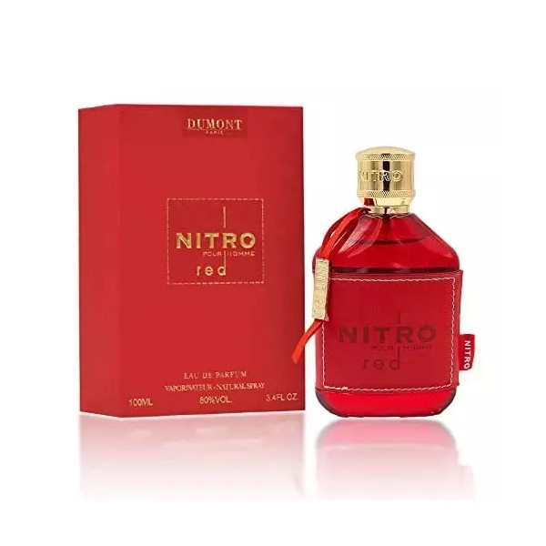 Nitro Red Pour Homme by Dumont Paris Edp 3.4 OZ