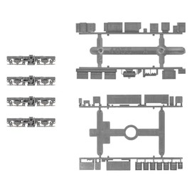 Green Max 8522 N Gauge Power Dolly Frame Underfloor Equipment Set A-36 (FS345+4055A/JM) Dark Gray 1 Car Supply