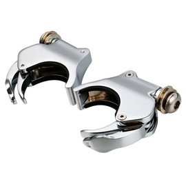 XFMT 41mm Detachable Quick-Release Windshield Clamps Windscreen Mount Bracket For Harley Dyna Wide Glide '93-'05 Softail FXST '88-'13