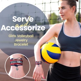 Infinity Collection Volleyball Paracord Bracelet-Volleyball Bracelet - Girls Volleyball Jewelry - Perfect Volleyball Gifts for Players