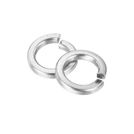 sourcing map M6 Split Lock Washer, 20Pcs 304 Stainless Steel Spring Lock Washers Metal Split Ring Washer for Screw Bolts Machinery