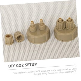 Hohopeti 3pcs Carbon Dioxide DIY Brine Shrimp Hatchery Kit Aquarium Bottle Cap DIY Aquarium Plants System Accessories Generator Portable Caps Abs Self Made Equipment