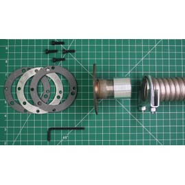 Innovative Generator Solutions GenExhaust for Champion #90 3hole or 4hole 1-1/2" galv Steel tubing 2' Long