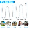 2 Pcs Travel Clothes Line for Hotel Room Sea to