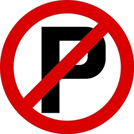 NO Parking Sign Vinyl Sticker Decal for Laptops Lockers Bumpers Windows Vinyl Sticker Decal for Laptops Lockers Bumpers Windows, 11 x 11 inch