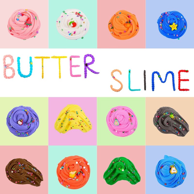 DUJUANHUA 54 Pack Mini Butter Slime Kit for Girls Boys,