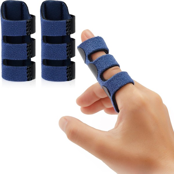 TNSOYCA Finger Splint - 2pcs Adjustable Thumb Splint Trigger,with 3
