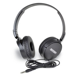 Bontempi Foldable Cable Headphones Compatible with 3.5 mm Jack Devices, 17 x 15.5 x 2.9 cm