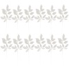 12Pcs Glitter Leaf Sprays Christmas Tree Picks Ornaments 14" Fake