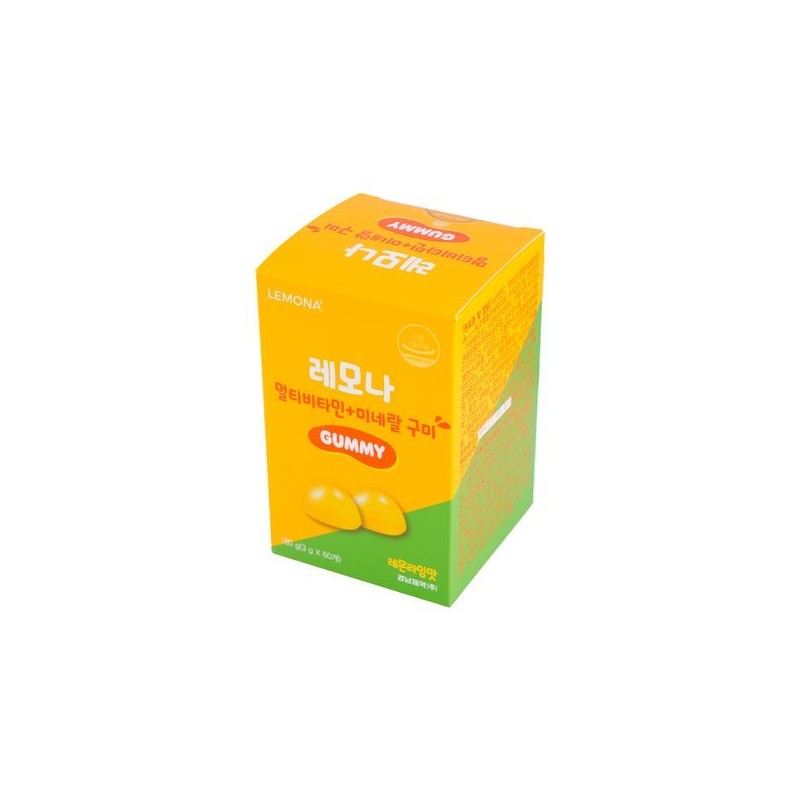 Lemona 레모나 멀티비타민+미네랄 구미(3gx60개) Lemona Multivitamin + Mineral Gummies (3g