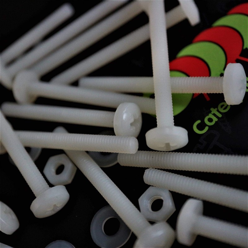 50 x Nylon Flat Head Cross Head Plastic Machine Screws