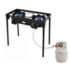 MCAMPAS 12FT 0-30 PSI High Pressure Adjustable Propane Regulator with