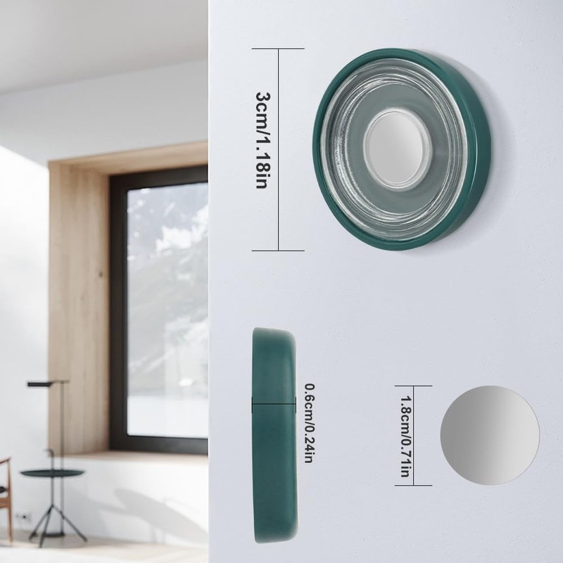 FIDWALL 4 Pack High Magnetic Remote Control Holder Hole Free