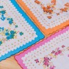 HOULIFE Women's Flower Handkerchiefs Pure Cotton Handkerchiefs 3 Colours for