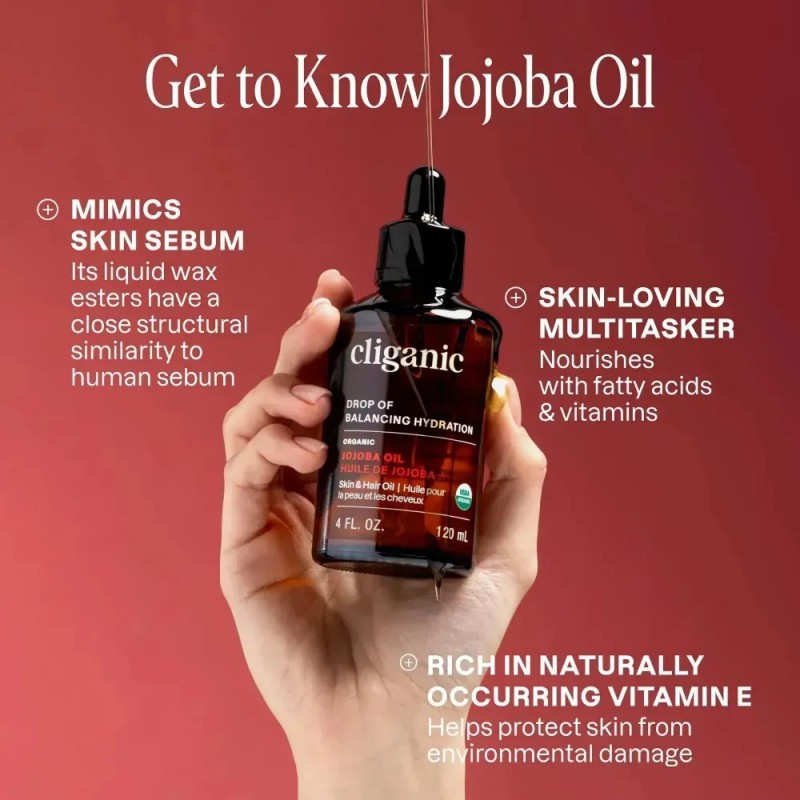 Tratamento Capilar Com Óleo De Jojoba Orgânico Cliganic