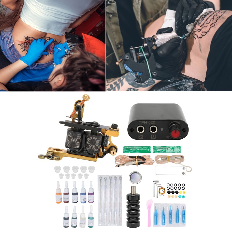 Coil Tattoo Machine Foot Pedal Power Supply Clip Cord Practice