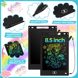 12 Pack LCD Writing Tablets 8.5 Inch Bulk Doodle Board Kids Scribbler Board Erasable Electronic Drawing Pads Reusable Painting Tablets Learning Toy Gifts for Boys Girls (Simple Style)