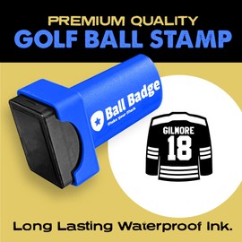 HODL 21 Ball Badge - Golf Ball Stamp (The Happy Series), Self-Inking Golf Ball Stamper, Golf Ball Marker, Reusable Golf Ball Marking Tool to Identify Golf Balls - Reusable Ink Stamp (Jersey Gilmore)