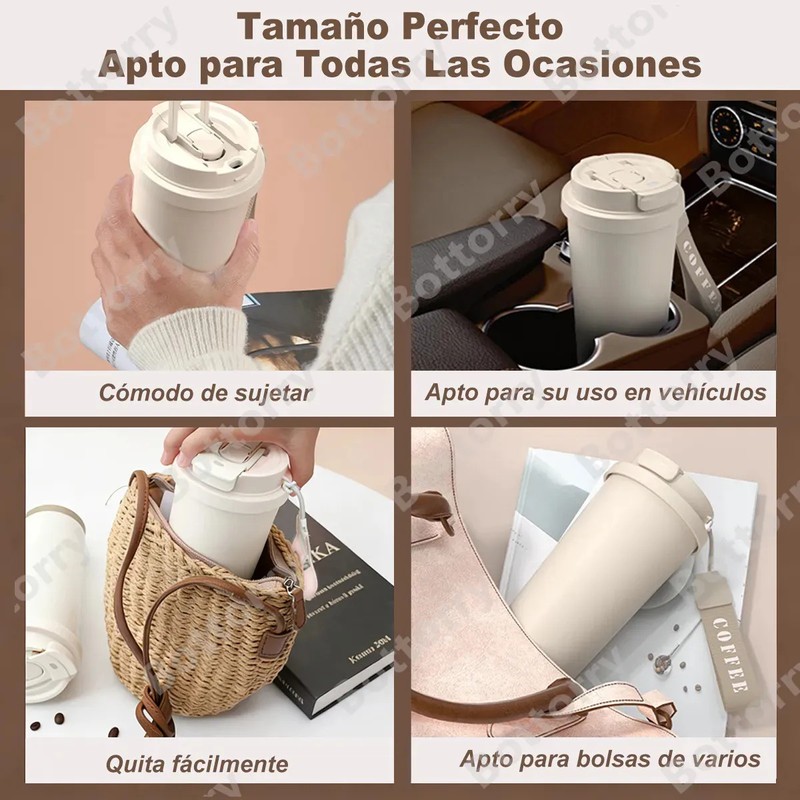 2Pcs Termo 530ml40oz para uso dual fríocaliente Termo de Café