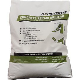Rapid Patch Concrete Repair Mortar - Patch & Repair for Sidewalks, Driveways, & Curbs, Fast-Setting, Exterior (20 Pound, 1)