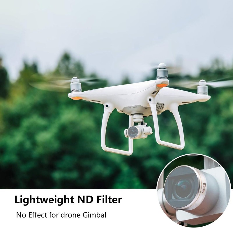 LENSKINS 3 Pack ND4/ND8/ND16 Filter Kits for DJI Phantom 4