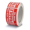 10 Rolls/5000 Labels,Handle with Care Fragile Thank You, Red Warning